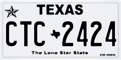 TX license plate CTC2424