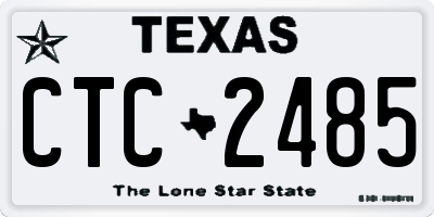 TX license plate CTC2485