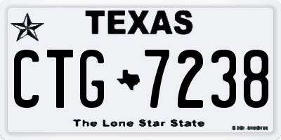TX license plate CTG7238