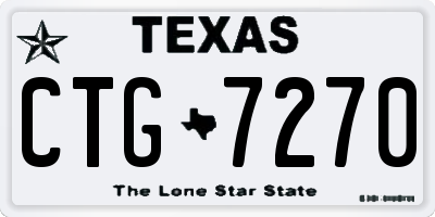TX license plate CTG7270