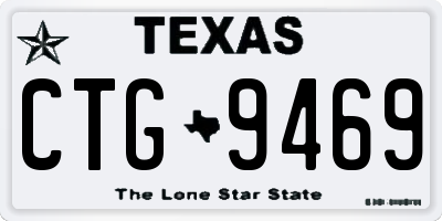 TX license plate CTG9469
