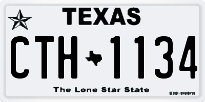 TX license plate CTH1134