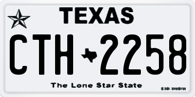 TX license plate CTH2258