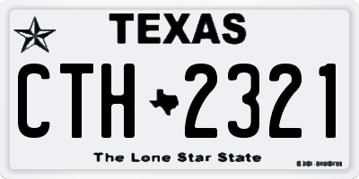 TX license plate CTH2321