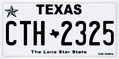 TX license plate CTH2325