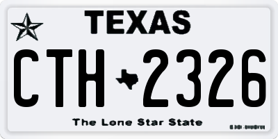 TX license plate CTH2326