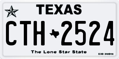 TX license plate CTH2524