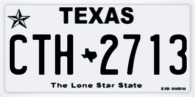 TX license plate CTH2713