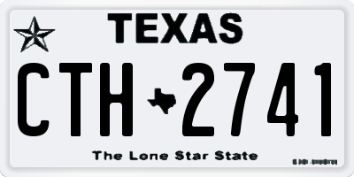 TX license plate CTH2741