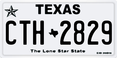 TX license plate CTH2829
