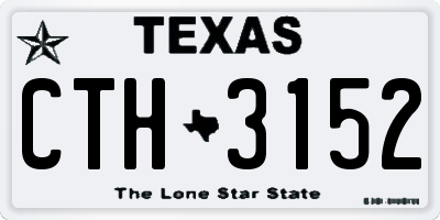 TX license plate CTH3152