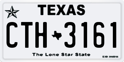 TX license plate CTH3161