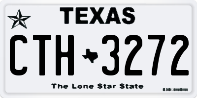 TX license plate CTH3272