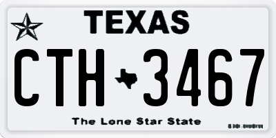 TX license plate CTH3467