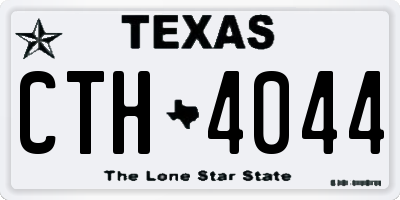 TX license plate CTH4044
