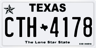 TX license plate CTH4178