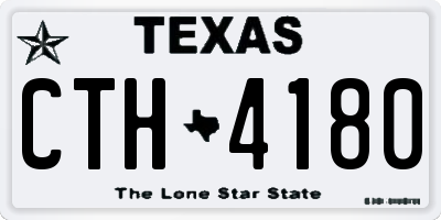 TX license plate CTH4180