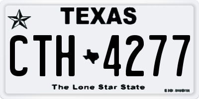 TX license plate CTH4277