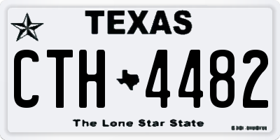 TX license plate CTH4482