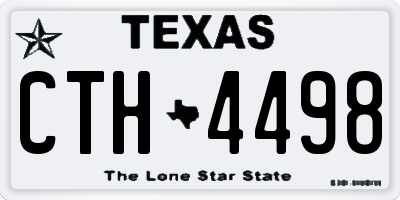 TX license plate CTH4498