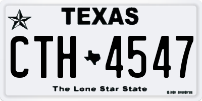TX license plate CTH4547