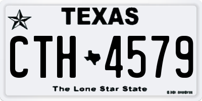 TX license plate CTH4579