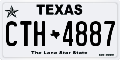 TX license plate CTH4887