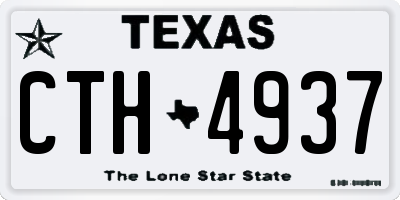 TX license plate CTH4937