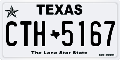 TX license plate CTH5167