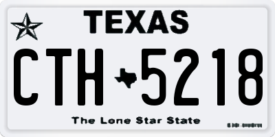 TX license plate CTH5218