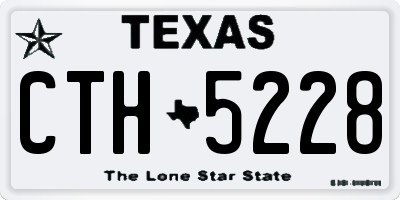 TX license plate CTH5228