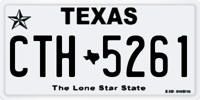 TX license plate CTH5261