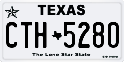 TX license plate CTH5280