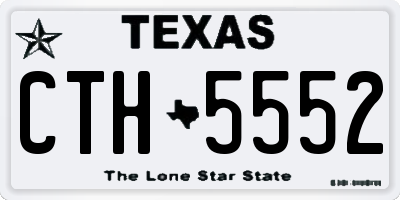 TX license plate CTH5552