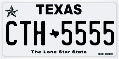 TX license plate CTH5555
