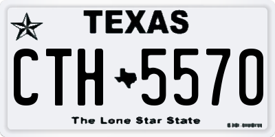 TX license plate CTH5570