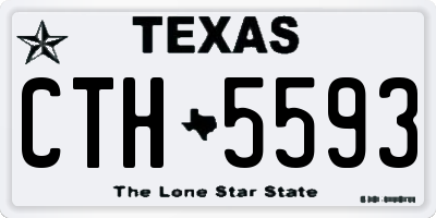TX license plate CTH5593
