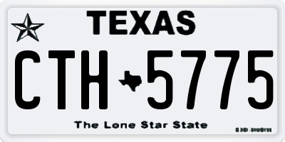 TX license plate CTH5775