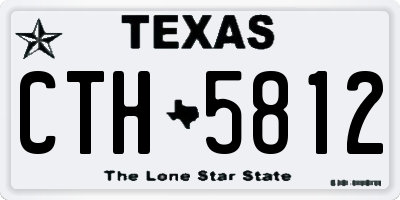 TX license plate CTH5812
