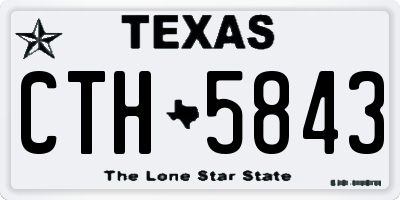 TX license plate CTH5843
