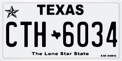 TX license plate CTH6034