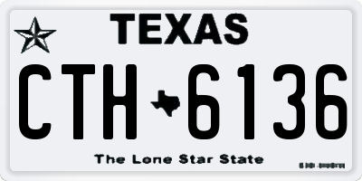 TX license plate CTH6136