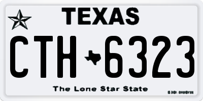 TX license plate CTH6323