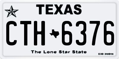 TX license plate CTH6376