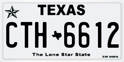TX license plate CTH6612
