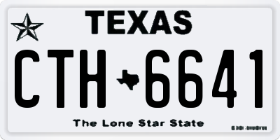 TX license plate CTH6641