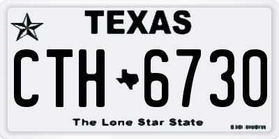TX license plate CTH6730