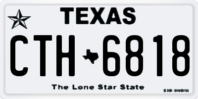 TX license plate CTH6818