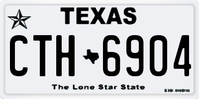 TX license plate CTH6904