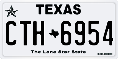 TX license plate CTH6954